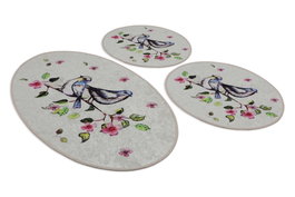 Mijölnir Bird Nest Juego de alfombrillas de baño Multicolor